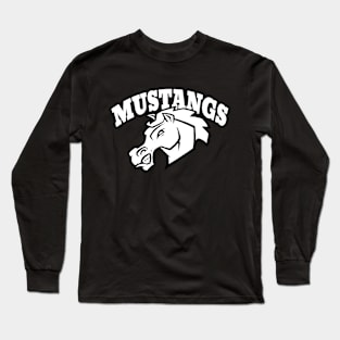 Mustangs Mascot Long Sleeve T-Shirt